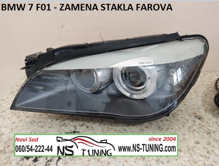 bmw 7 f01 xenon far zamena stakla novi sad ns tuning d1s sijalica